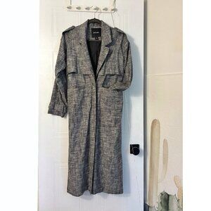 Gray Linen Tweed Coat -- EUR XS -- US Small